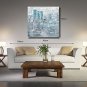Hand Painted Oil Painting Abstract Faded City with Stretched Frame 7 Wall Arts