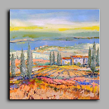 Large Size Hand-Painted Abstract Square Modern One Panel Canvas Oil Painting For Home Decoration U