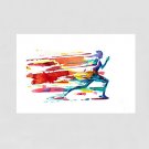 Hand-Painted Abstract / LeisureClassic / European Style One Panel Canvas Oil Painting For Home Dec