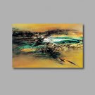 Stretched (Ready to hang) Hand-Painted Oil Painting 36"x24" Canvas Wall Art Modern Abstract Home D