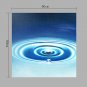 IARTS Hand Painted Modern Abstract Oil Painting Water Drop into A Beautiful Deep Blue Sea Picture