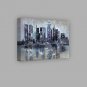 IARTS Modern Abstract Modern City Architecture Night Scenery Handmade Oil Painting On Canvas with