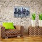 IARTS Modern Abstract Modern City Architecture Night Scenery Handmade Oil Painting On Canvas with