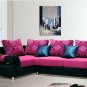 IARTS Hand Painted Abstract Oil Painting The Modern Bright Yellow & Pink Blue Colored Picture with