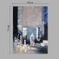 IARTS Hand Painted Abstract Oil Painting The Modern Bright Yellow & Pink Blue Colored Picture with