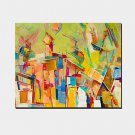 Ready to Hang Handpainted Abstract Oil Painting On Canvas Wall Art For Decor