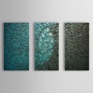 Hand-Painted Abstract Three Panels Canvas Oil Painting For Home Decoration
