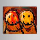 Hand-Painted Abstract One Panel Canvas Oil Painting For Home Decoration