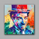 Hand-Painted Abstract / Abstract Portrait 100% Hang-Painted Oil Painting,Modern One Panel Canvas O