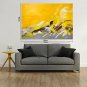 Hand-Painted Abstract Horizontal Panoramic,Artistic Abstract Outdoor One Panel Canvas Oil Painting