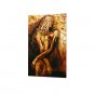 Abstract Nude Lady Wall Art Bar Decor Handpainted oil Painting Ready To Hang With Frame