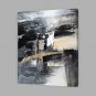 IARTS Hand Painted Oil Painting Modern Begie & Grey Line Painting Style C Abstract Art Acrylic Can