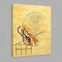 IARTS Hand Painted Oil Painting Vintage Violin Object Abstrct Art Acrylic Canvas Wall Art For Home