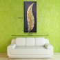 Large Hand-Painted Abstract Landscape Gold Leaf Modern Oil Painting On Canvas Ready to Hang