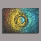 Hand-Painted Abstract One Panel Canvas Oil Painting For Home Decoration