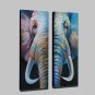 Hand-Painted Abstract Lovely Animal Elephant Modern Sheep Oil Painting , Canvas One Panel Ready to