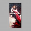 Hand-Painted Abstract Animal Square Modern One Panel Canvas Oil Painting For Home Decoration