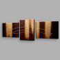IARTS Oil Painting Modern Abstract Golden Texture Set of 3 Art Acrylic Canvas Wall Art For Home De