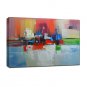 Hand-Painted Oil Painting on Canvas Wall Art Abstract Contempory One Panel Ready to Hang