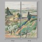 IARTS Hand Painted Abstract Oil Painting Landscape View Set of 2 with Stretched Frame Handmade Oil