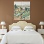 IARTS Hand Painted Abstract Oil Painting Landscape View Set of 2 with Stretched Frame Handmade Oil
