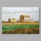 IARTS Modern Abstract Country Farmhouse Oil Painting On Canvas with Stretched Frame Wall Art For H