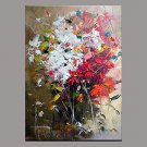 Hand-Painted Abstract Vertical Panoramic,Modern/Contemporary One Panel Canvas Oil Painting For Hom