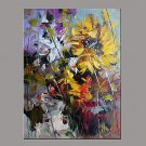Hand-Painted Abstract Vertical Panoramic,Modern/Contemporary One Panel Canvas Oil Painting For Hom