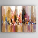 Hand-Painted Abstract Horizontal,Traditional One Panel Oil Painting For Home Decoration
