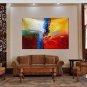 Abstract Style Canvas Material Oil Paintings with Stretched Frame Ready To Hang Size 90*60CM