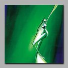 Hand-Painted Abstract Characters Modern One Panel For Home Decoration Ready to Hang