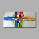 Stretched (Ready to hang) Hand-Painted Oil Painting 100cmx50cm Canvas Wall Art Modern Abstract Yel
