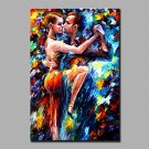 Hand-Painted Abstract  Tango  dancing Modern Classic One Panel Canvas Oil Painting For Home Decora