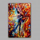Hand-Painted Abstract  Tango  dancing Modern Classic One Panel Canvas Oil Painting For Home Decora