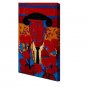 Hand-Painted Abstract People Vertical,Modern One Panel Canvas Oil Painting For Home Decoration