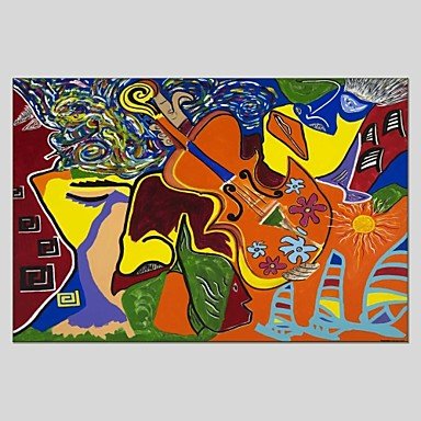 Abstract Style Canvas Material Oil Paintings with Stretched Frame Ready To Hang Size 70*70 CM