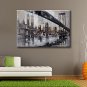 Hand-Painted Abstract Abstract Landscape Horizontal,Traditional Classic One Panel Canvas Oil Paint