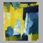 Abstract Mixed Color Blue and Yellow
