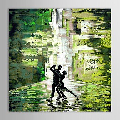 Hand-Painted Abstract One Panel Canvas Oil Painting For Home Decoration