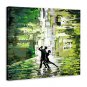 Hand-Painted Abstract One Panel Canvas Oil Painting For Home Decoration