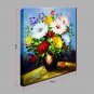 Hand-Painted Abstract The Lush Flowers Modern One Panel Canvas Oil Painting For Home Decoration