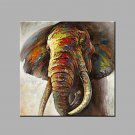 Single Modern Abstract Pure Hand Draw Ready To Hang Decorative The Elephant  Oil Painting