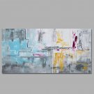 IARTS Abstract / Fantasy 100% Hang-Painted Oil PaintingModern / Mediterranean One Panel Canvas Oil