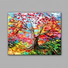 Hand-Painted Abstract Love Tree Modern One Panel Canvas Oil Painting For Home Decoration