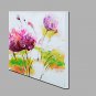 Hand-Painted Abstract Floral/Botanical Square,Modern One Panel Canvas Oil Painting For Home Decora