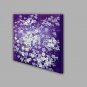 Hand-Painted Abstract Floral/Botanical Square,Modern One Panel Canvas Oil Painting For Home Decora