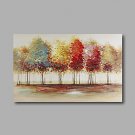 Stretched (Ready to hang) Hand-Painted Oil Painting 90cmx60cm Canvas Wall Art Modern Abstract Tree