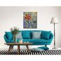 Hand-Painted Abstract Still Life Vertical Modern One Panel Canvas Oil Painting For Home Decoration