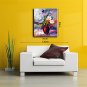 Hand-Painted Abstract Flowers Miniascape  Modern One Panel Canvas Oil Painting For Home Decoration