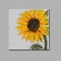 Hand-Painted Abstract Floral/Botanical Square,Modern Classic One Panel Canvas Oil Painting For Hom